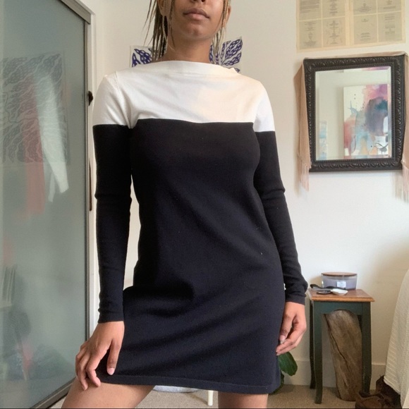 Zara | Dresses | Zara Knit Colorblock Dress | Poshmark